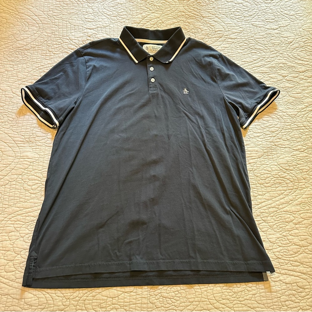 Penguin Navy Polo Shirt XL